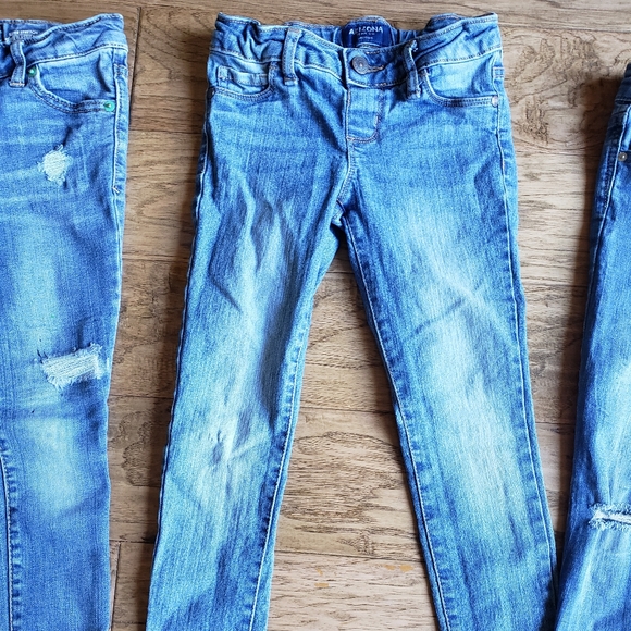 4 pair girls Jean's size 7 - Picture 4 of 5